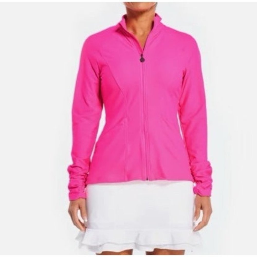 TEK GEAR Workout Gear pink sweatshirt zip athletic
